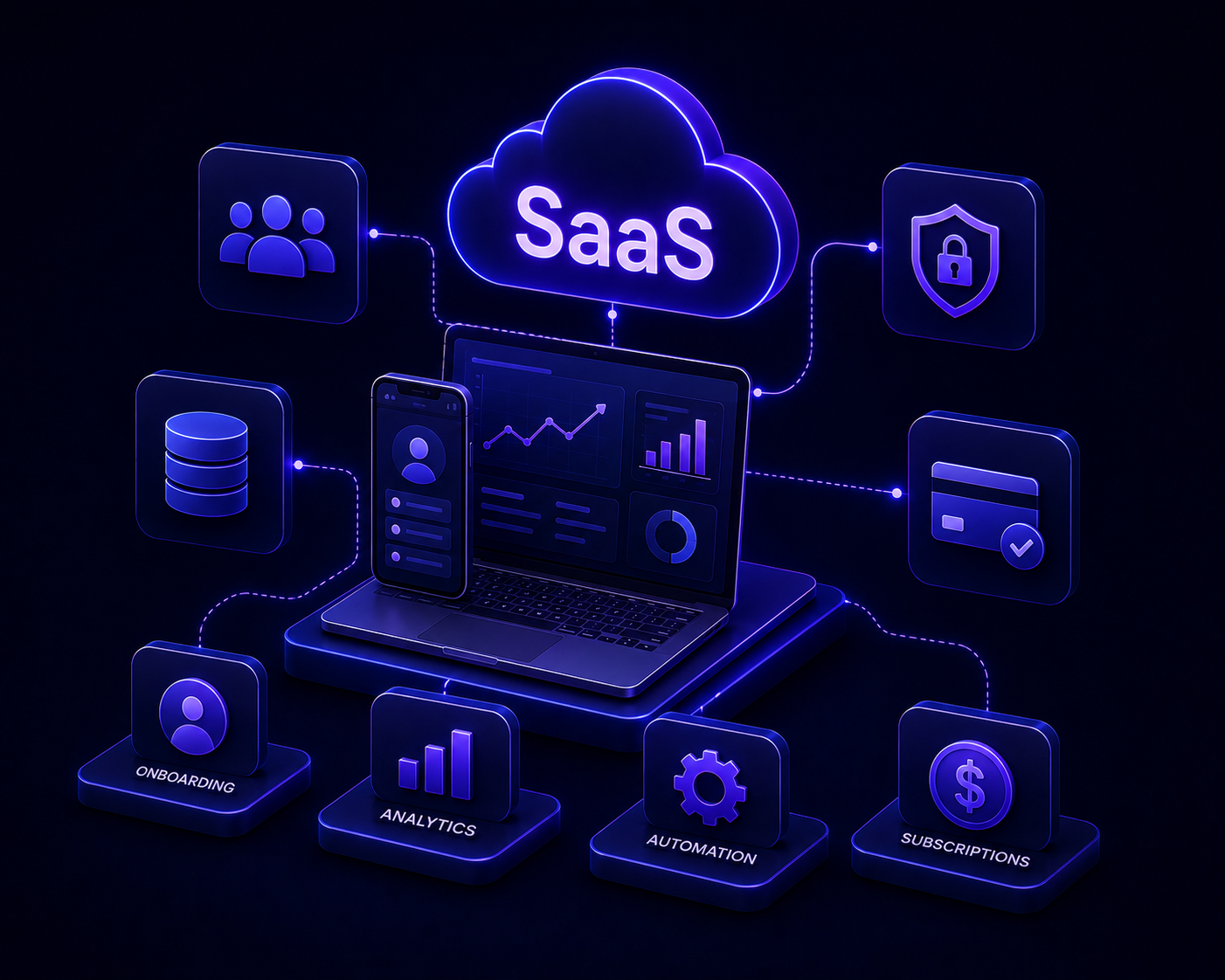 We build SaaS products designed to scale   technically, commercially, and operationally   from the first customer to the ten-thousandth.