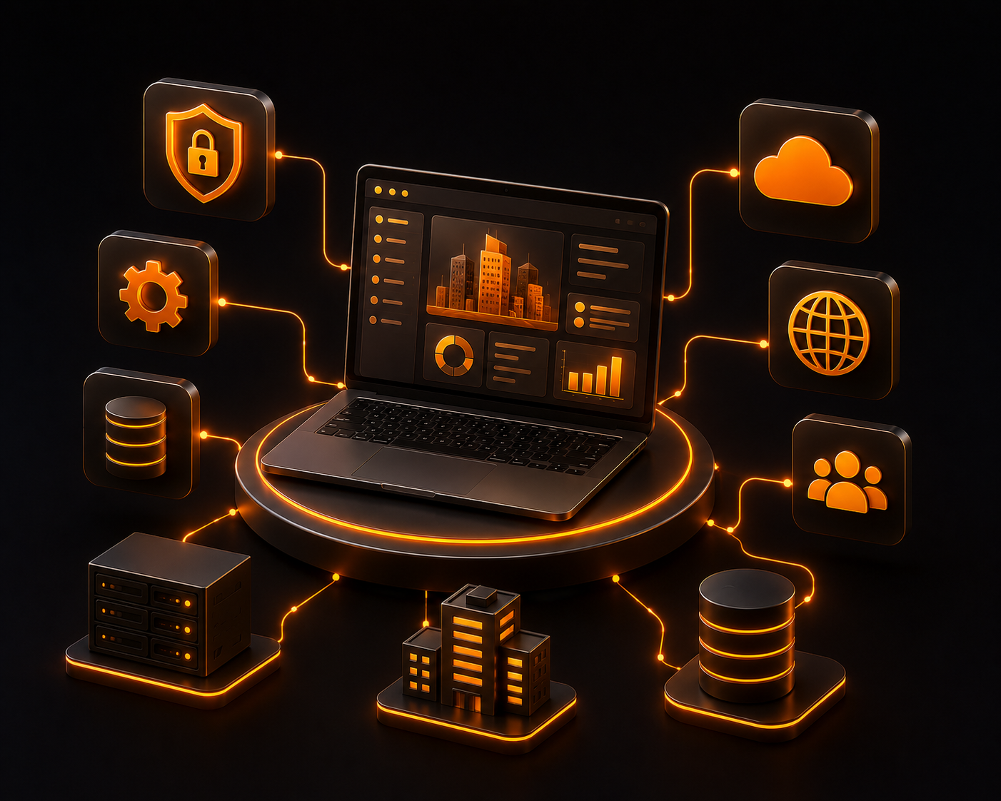 We build enterprise web platforms that the whole organization depends on   and that never let them down.