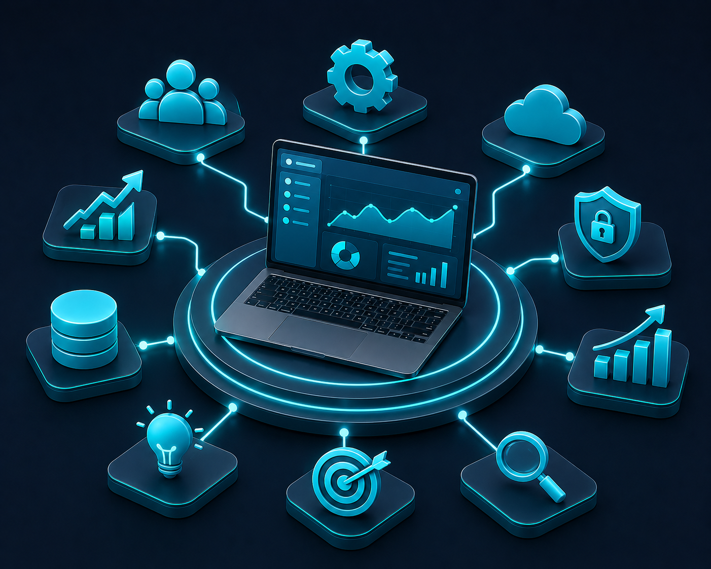 We do not just advise on digital transformation  we design it, govern it, and see it through to the business outcomes it was built to deliver.
