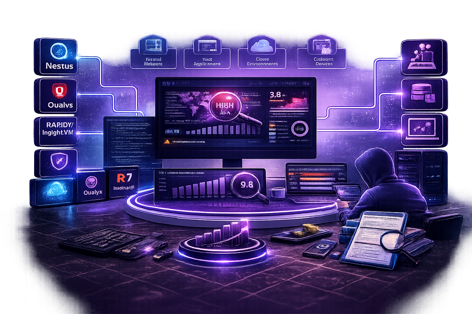 We show you exactly what vulnerabilities exist in your environment, which ones matter most, and precisely what to do about them  in the priority order that reduces your real risk fastest.